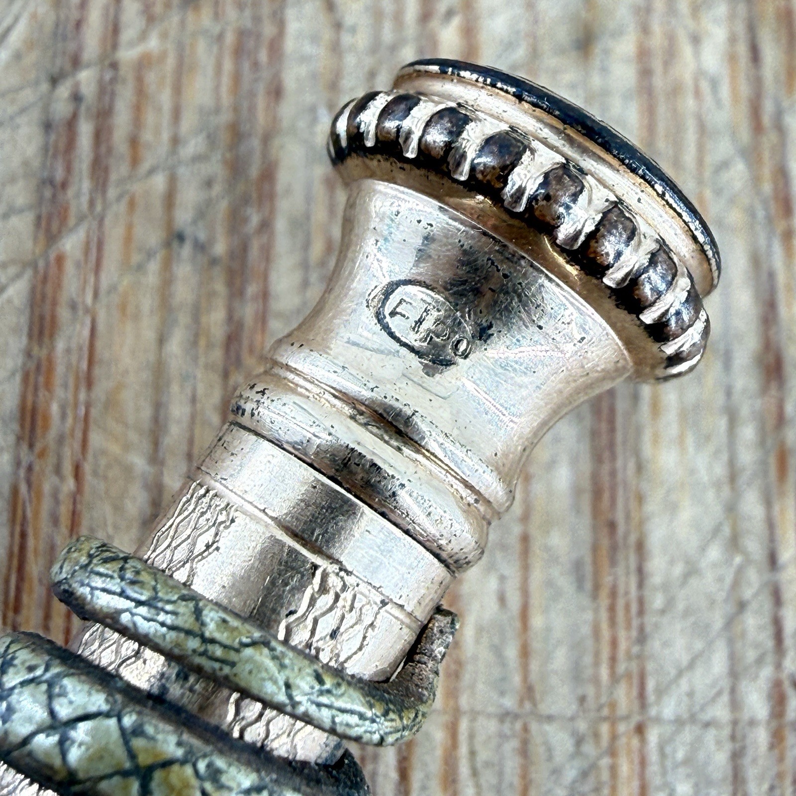 Victorian F.T. PEARCE gold filled snake pencil – antique – READ