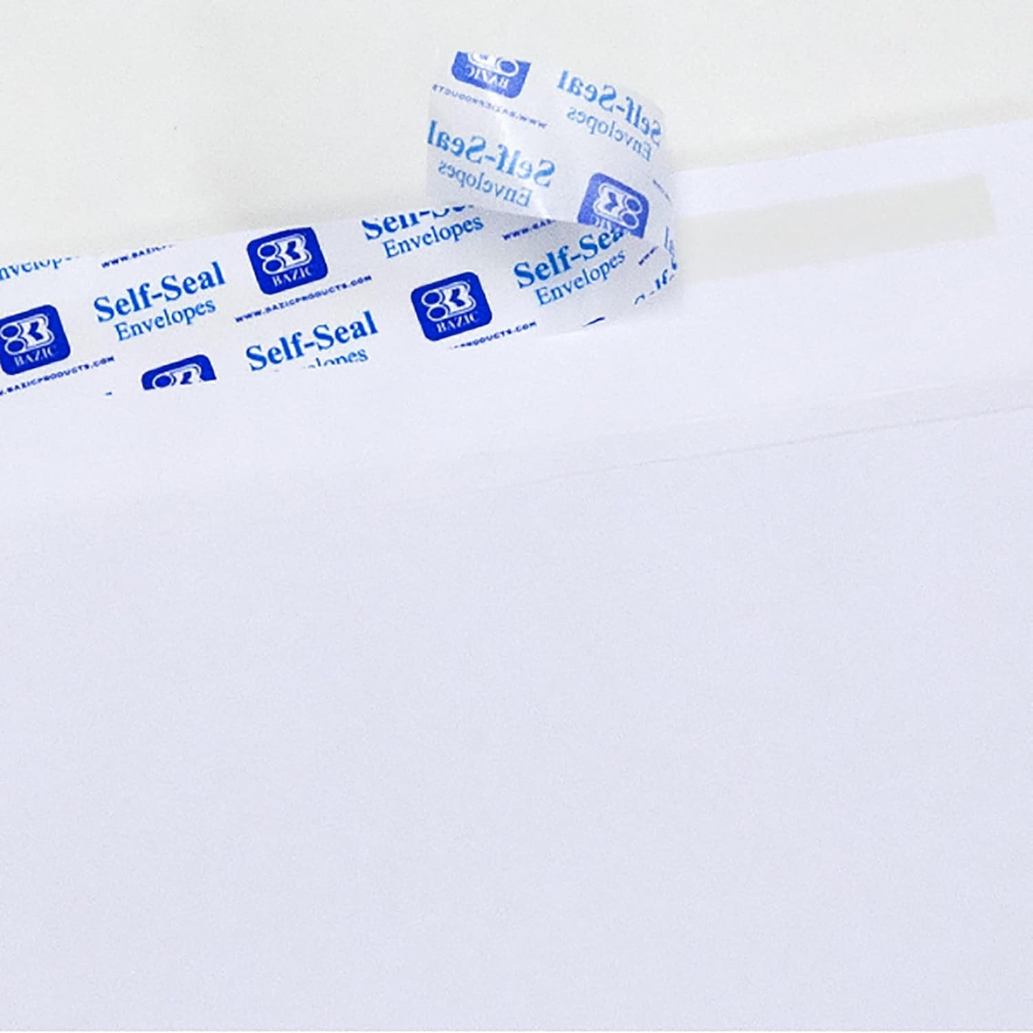 BAZIC #6 3/4 Peel and Seal White Envelope,572-24P (100-Pack)
