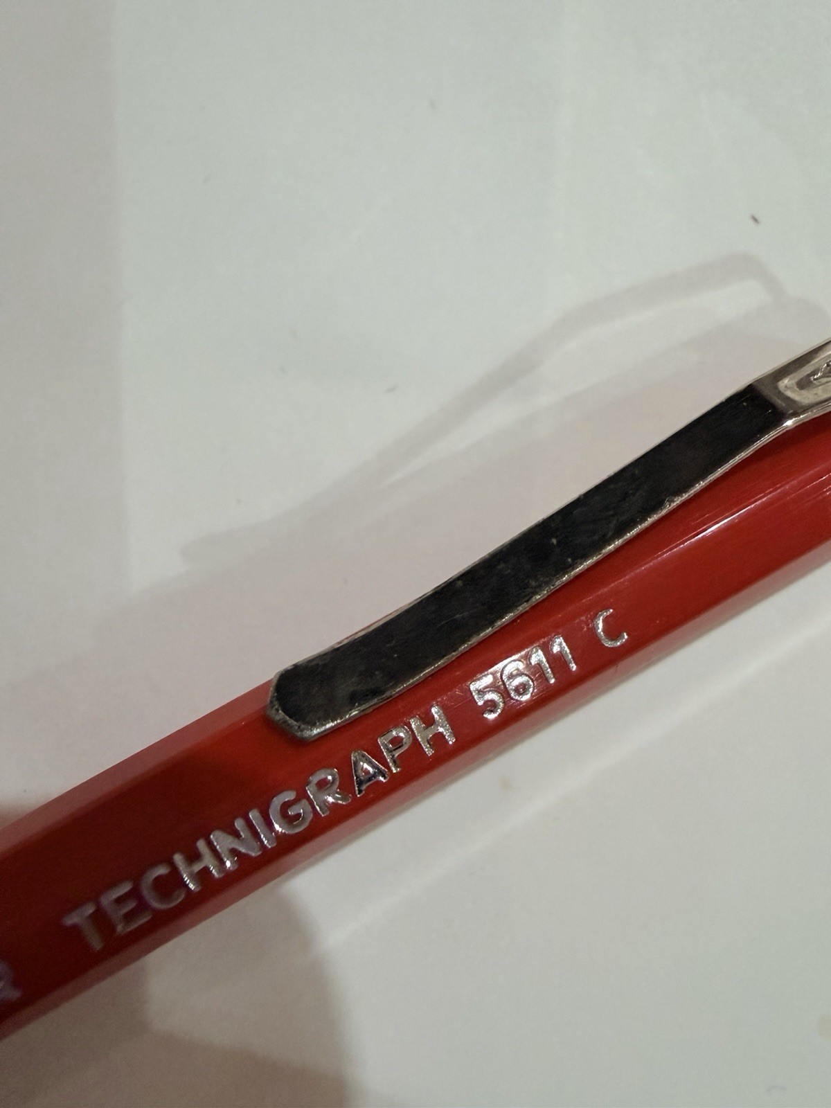 Koh-I-Noor Technigraph 5611 C Mechanical Pencil Red Vintage Italy Rare Find