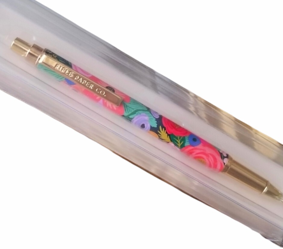 Rifle Paper Pencil Garden Party Floral SS Mechanical, .7mm, Eraser, NIP NWT