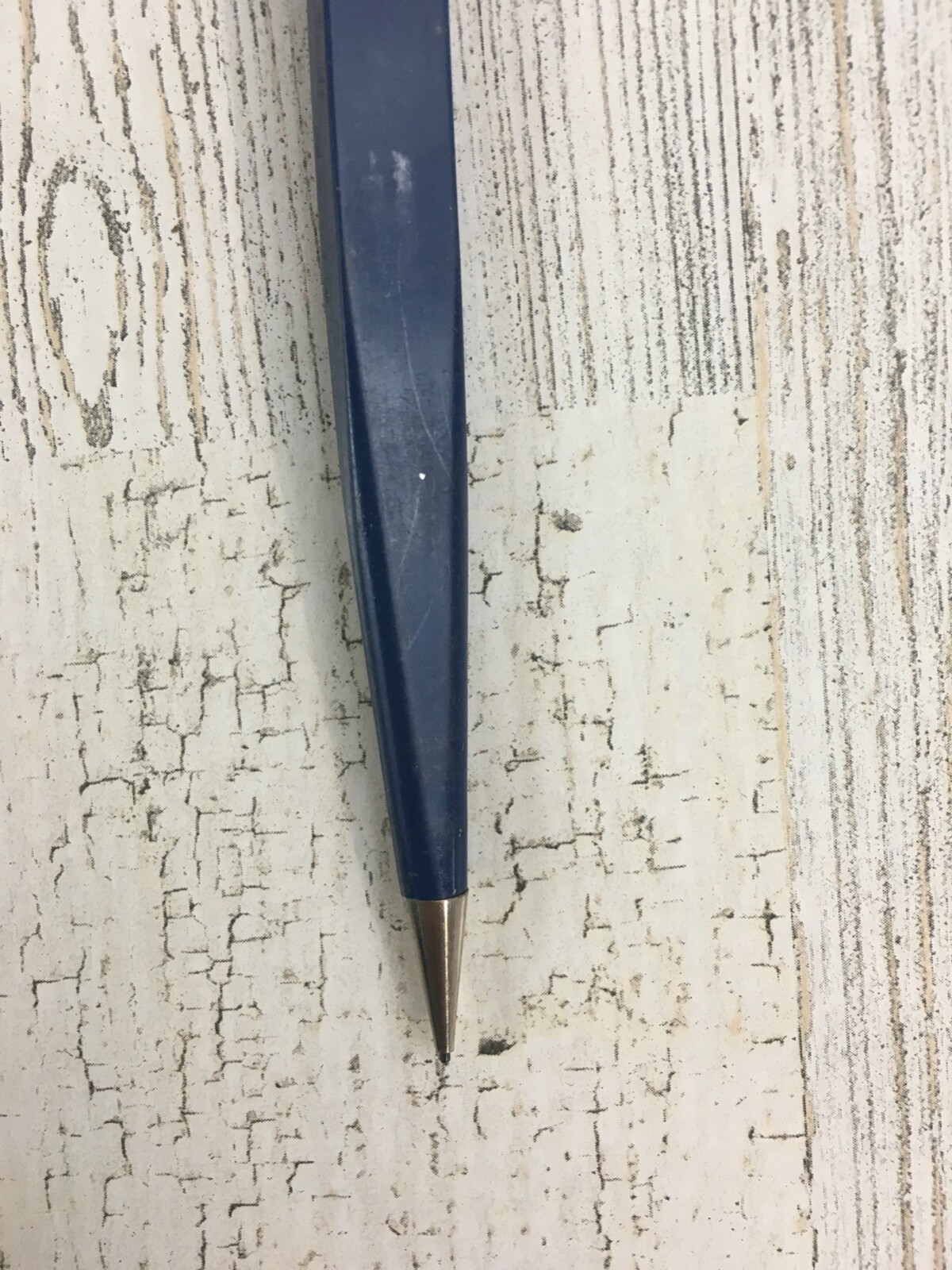 Vintage Slencil Flat Mechanical Pencil Blue