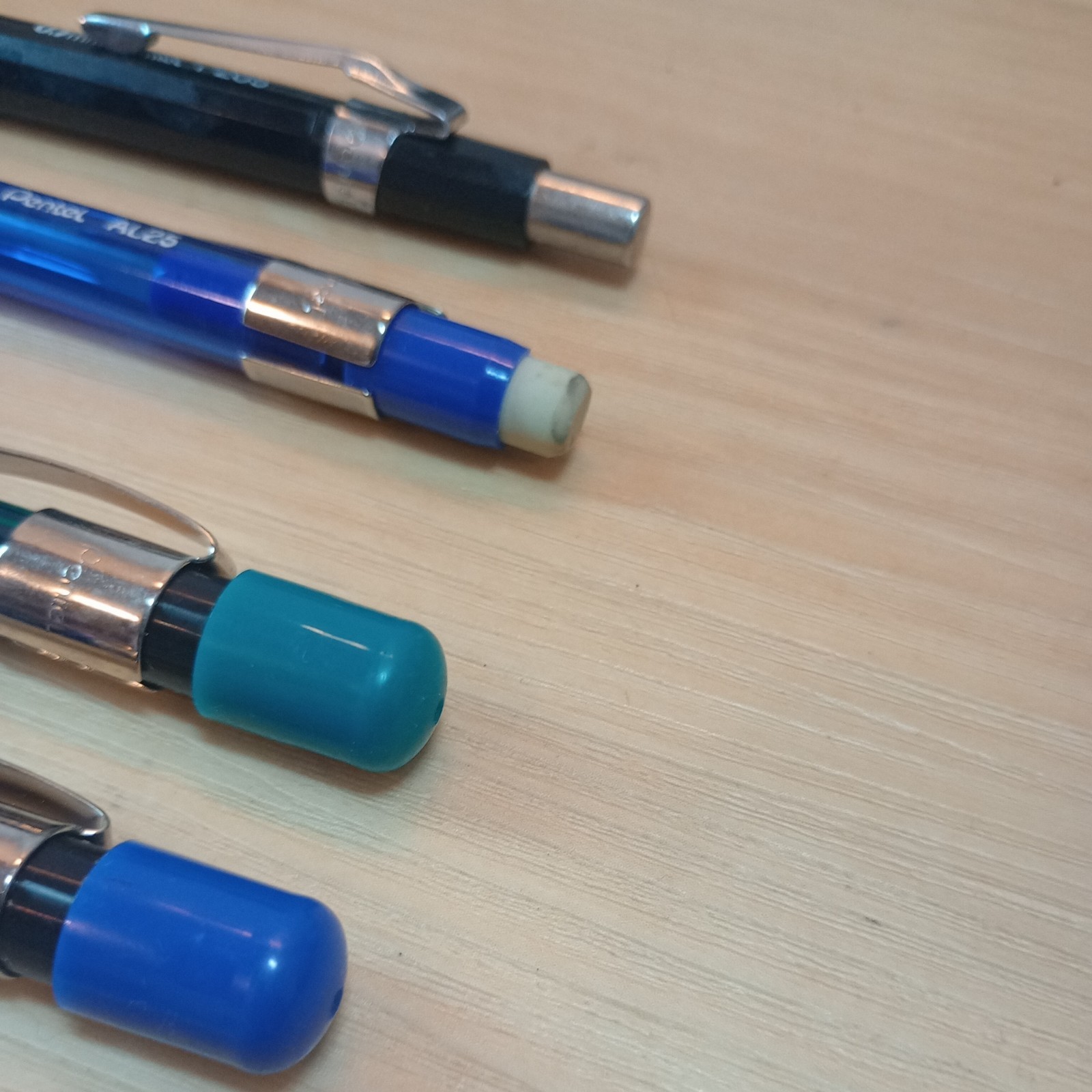 Vintage Pentel Japan Mechanical Pencil Set of 4 AL25 P205 A75 A77