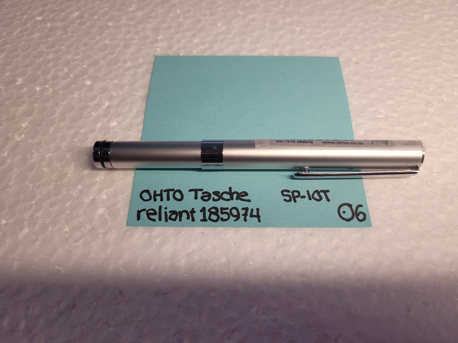 OHTO SP-10T Tasche 0.5mm Mechanical Pencil Silver Discontinued NOS EDC O-Ring