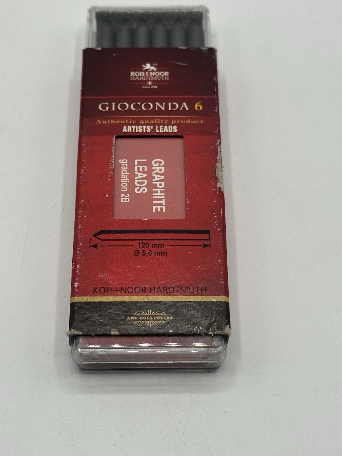 Authentic Koh-I-Noor 6 Gioconda 5.6 mm Graphite Leads 486502b009pk New