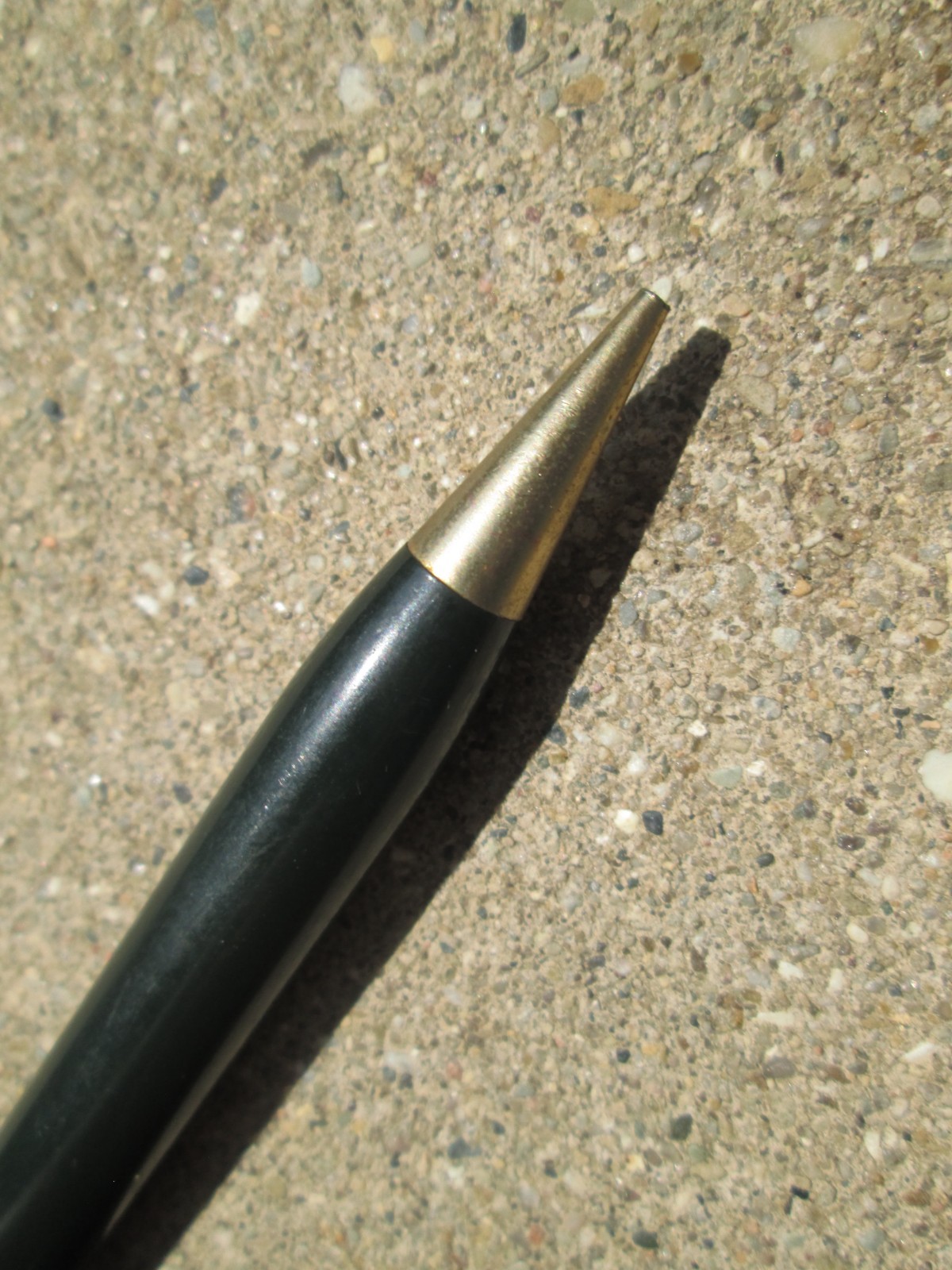 Wearever Cream Swirled and Black Celluloid Mechanical Pencil No Advertising