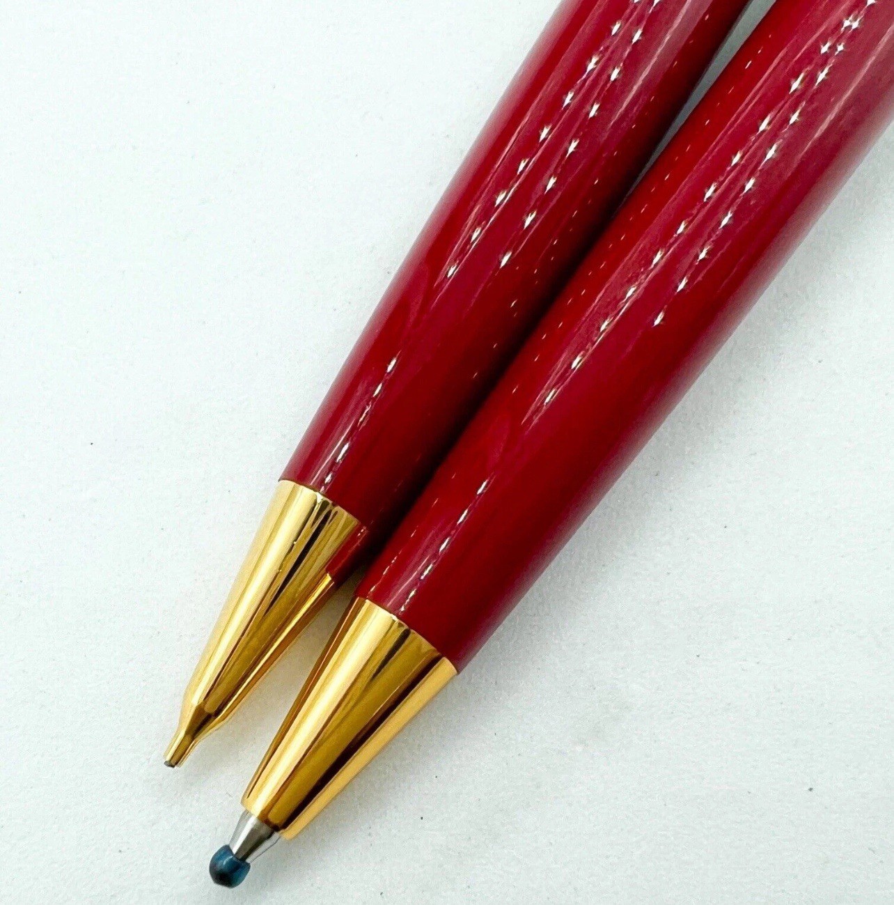NOS rare Pilot Japan Red Mechanical Pencil Ballpoint Pen price tag With Box