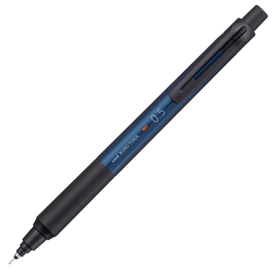 Uni Kurutoga KS 0.5mm Mechanical Pencil Navy M5KS1P.9 HB Leads Sticky Notes