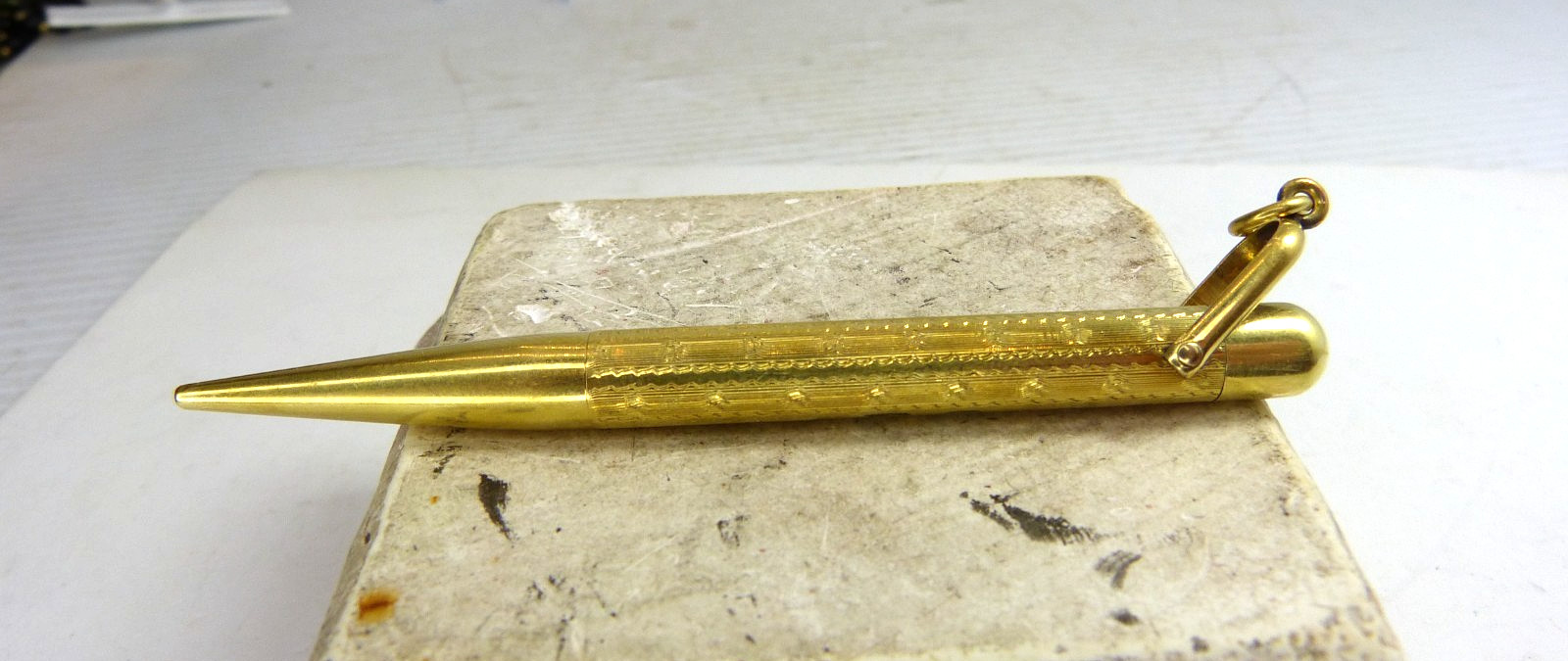 Antique Mabie Todd Fyne Poynt Mechanical Pencil Gold Filled Estate Find !