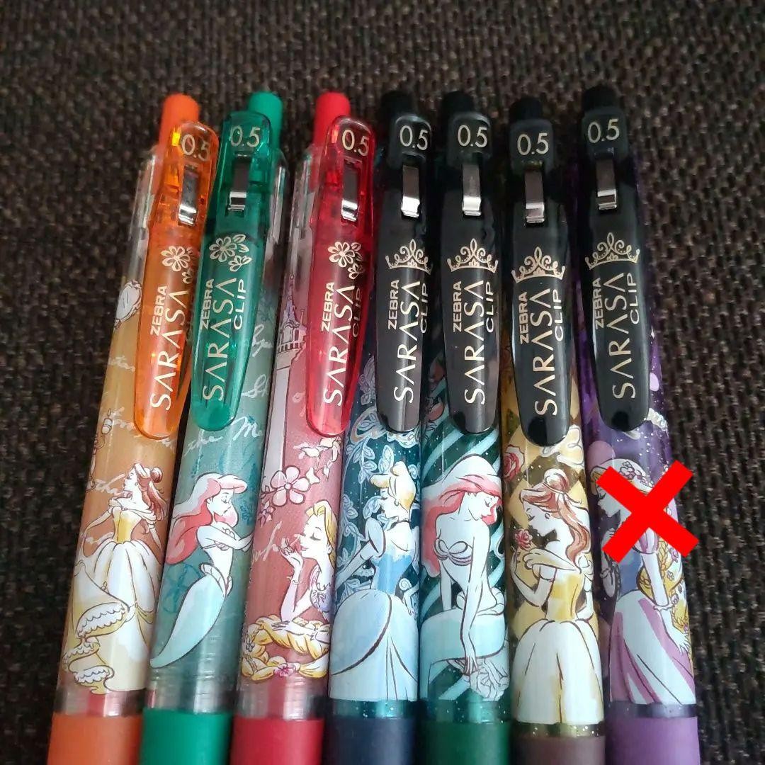 Zebra Sarasa Clip Scented Disney Princess 6-Piece Set