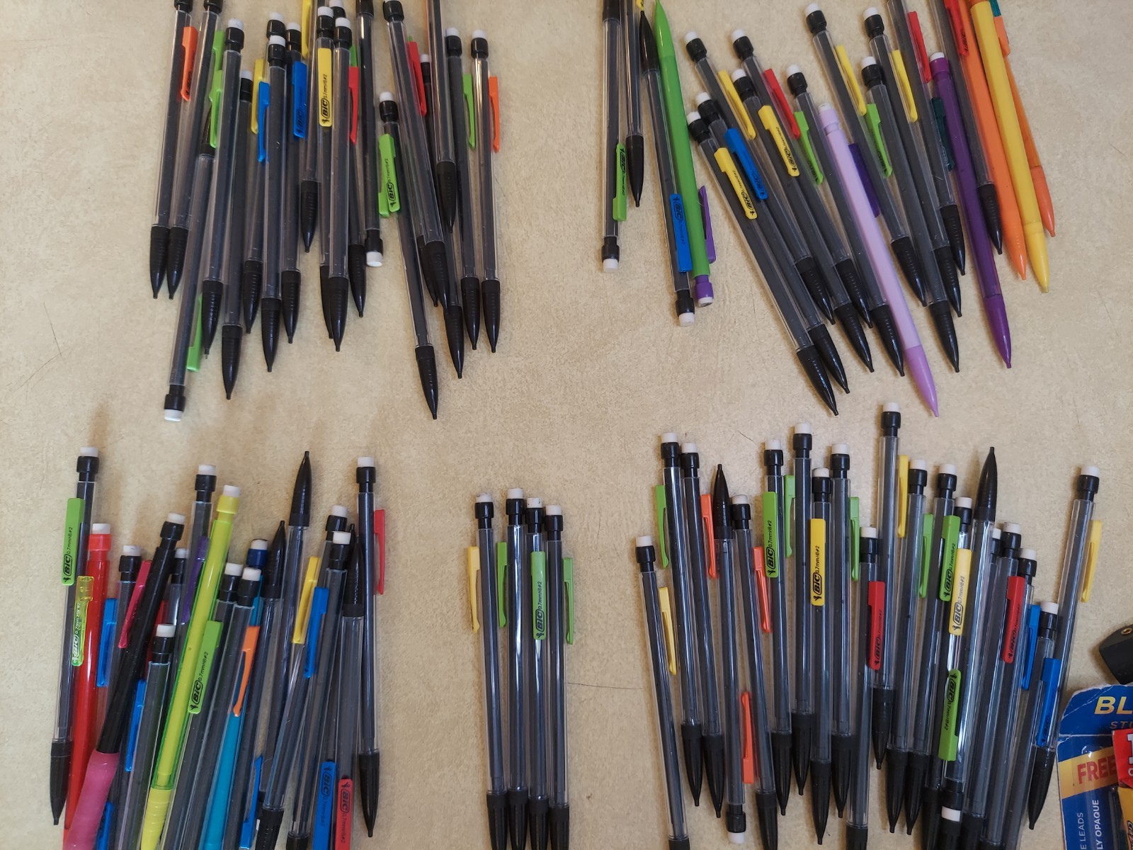 Lot of 94 Click MECHANICAL PENCILS Advertising Bic PaperMate 0.7mm