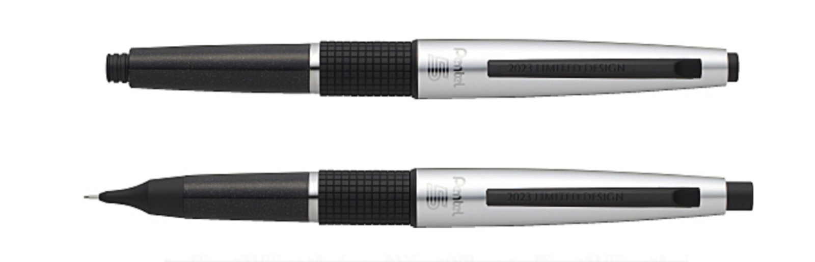 Pentel Kerry 0.5mm Mechanical Pencil Black Silver Limited Edition P1035L-AZO
