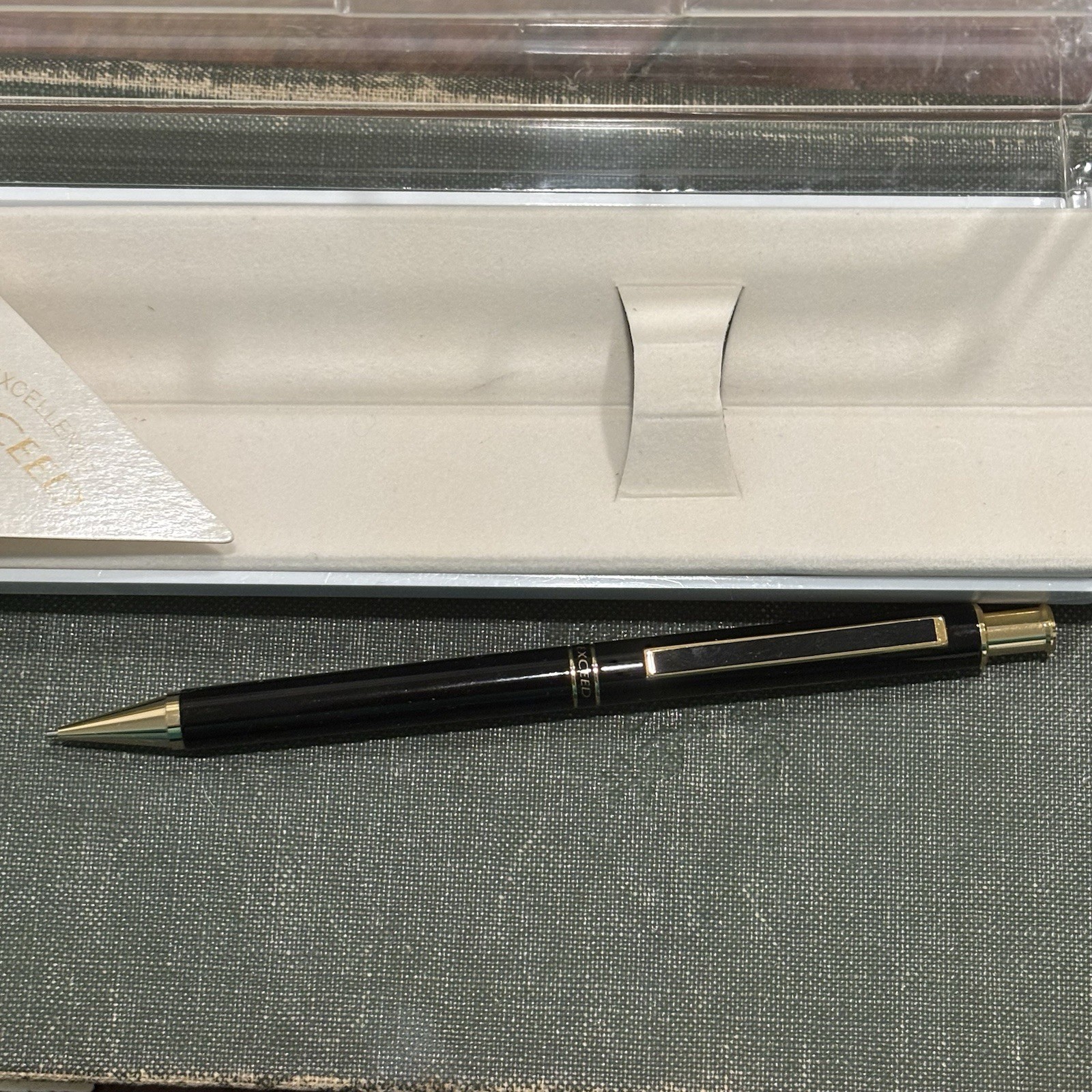 EXCEED Mitsubishi Mechanical Pencil Navy Blue MYCOM Advertisement Promotional