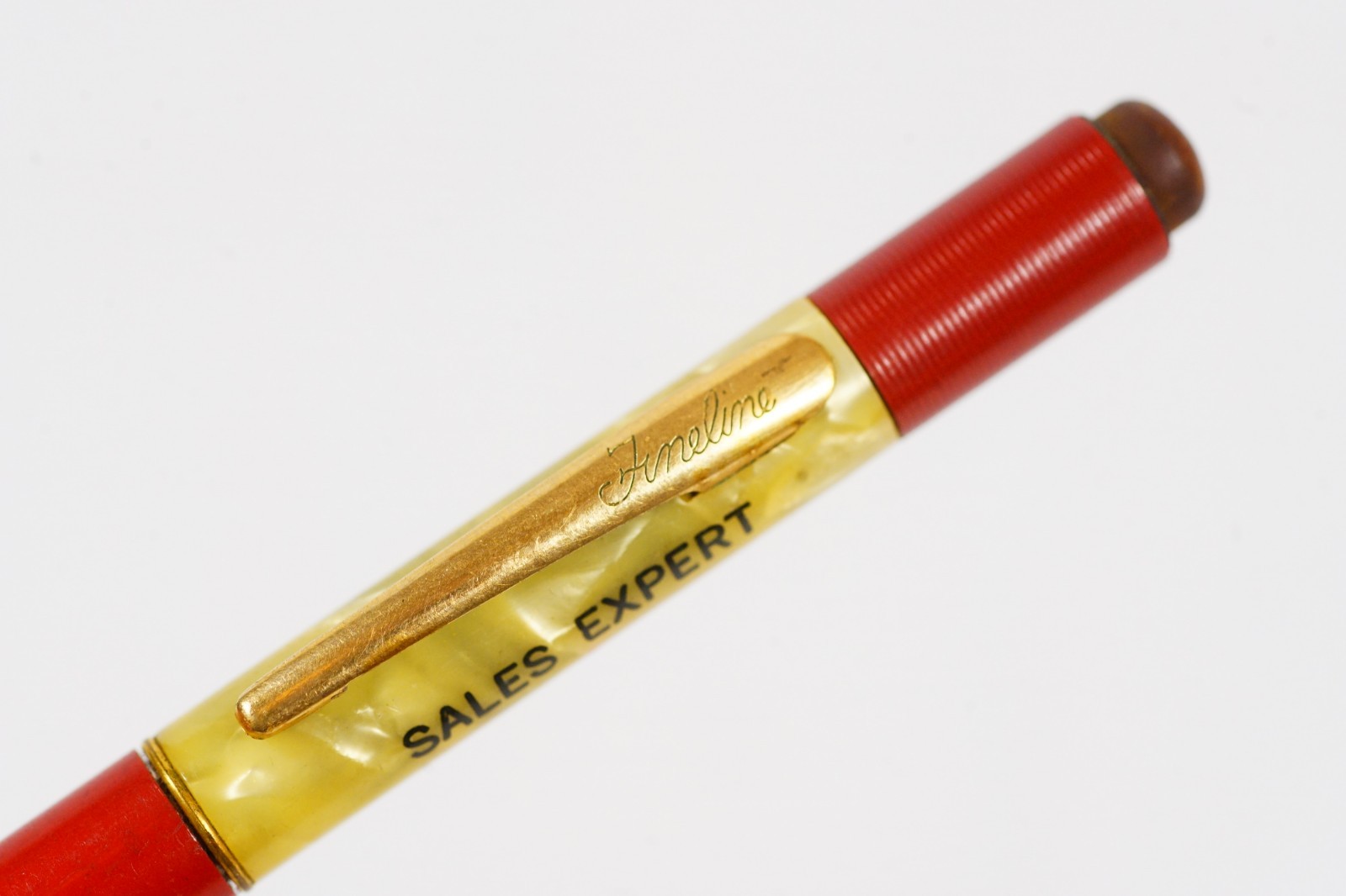 Salesman SHEAFFER’S Fineline Mechanical Pencil Red & Marbled Celluloid
