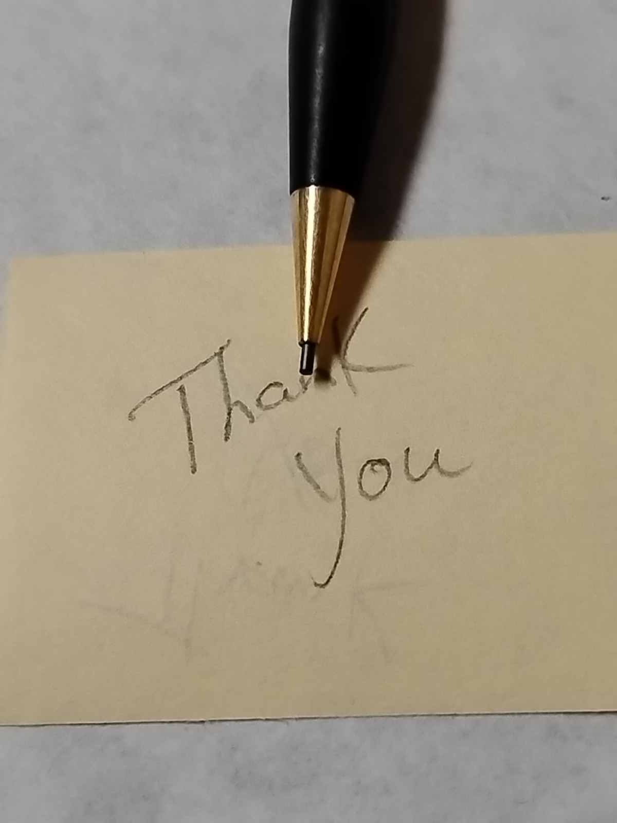 Vintage Cross Classic Century Black Matte Gold Trim Mechanical Pencil #F8