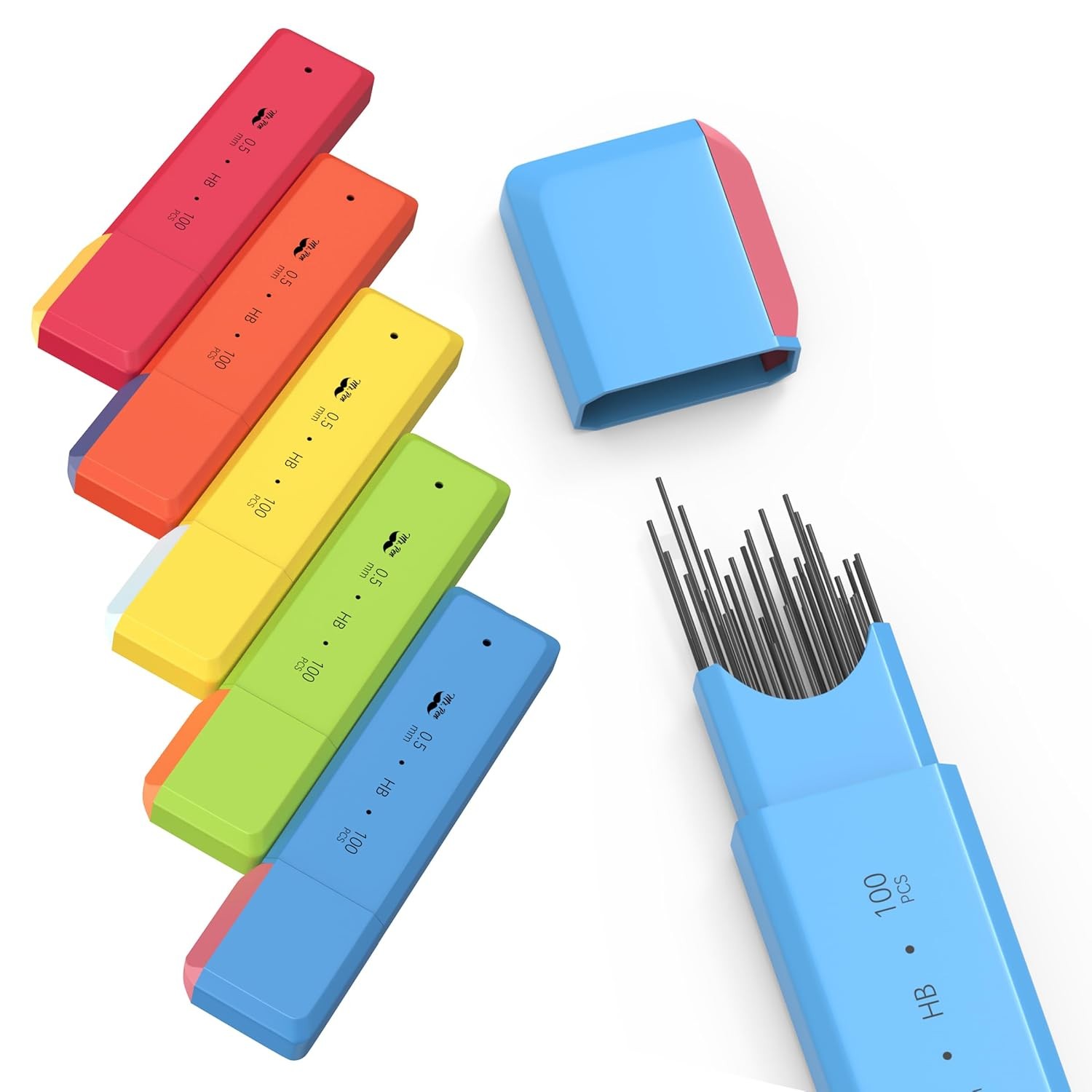 5 mm Mechanical Pencil Lead Refills 0.5 mm 20 Pack 2000 pcs Lead Refills for