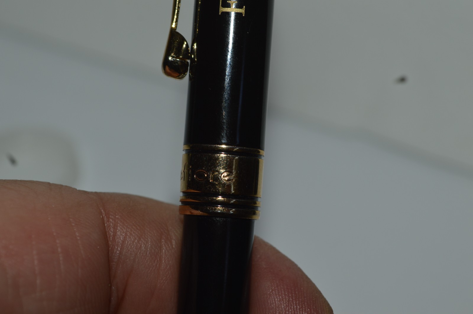 MONTEFIORE Mechanical Pencil Black Lacquer Finish FPS Engraved Excellent Condit