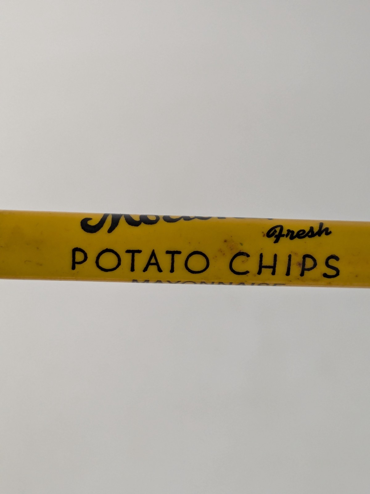 1940-50s – Morton’s Fresh Potato Chips Mayo Ad Mech Pencil – B18B