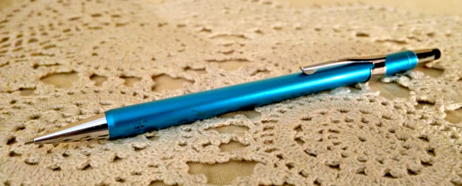 AutoPoint Mechanical Pencil Extendable Pointer AJ OJ Vintage Japan Metallic Blue