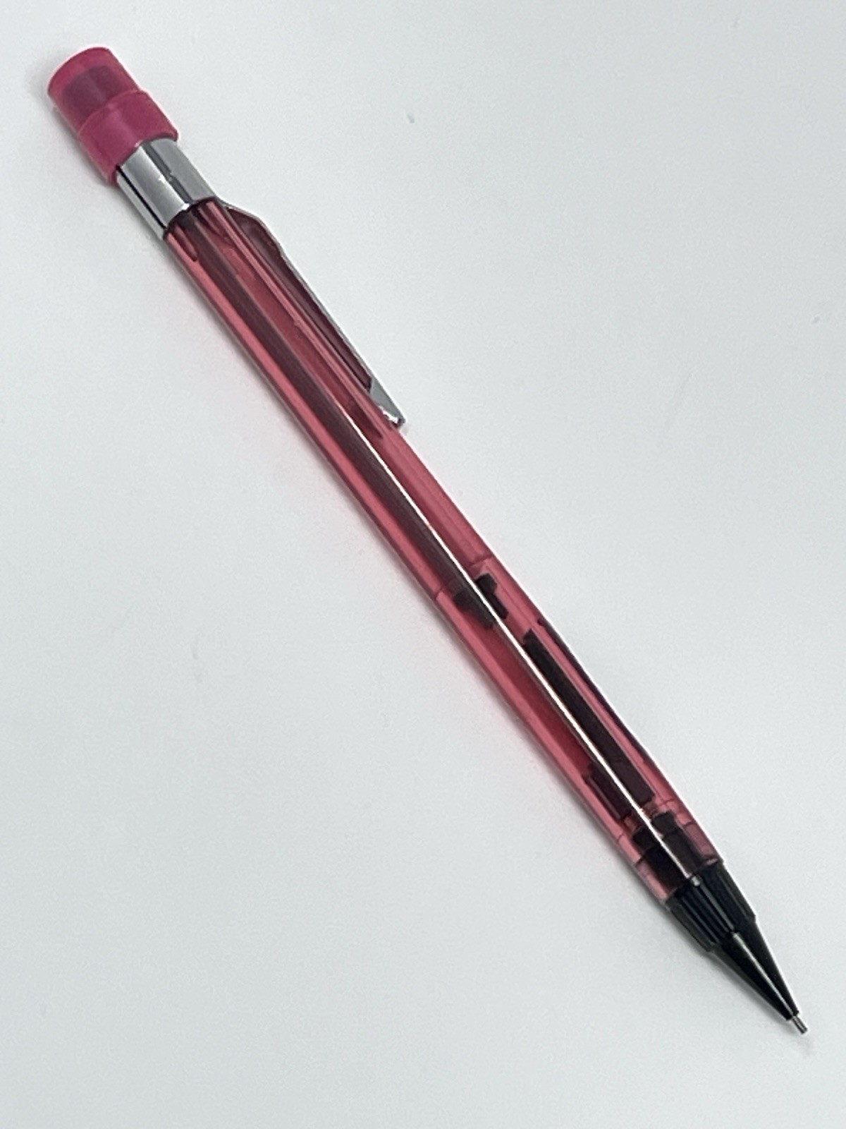 Pentel PD345 Mechanical Pencil 0.5mm Translucent Japan with Extra Lead
