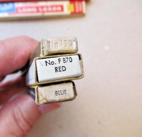 Vintage Lot of 5 ~ Scripto Writing Leads with Boxes ~ Atlanta, Georga / USA