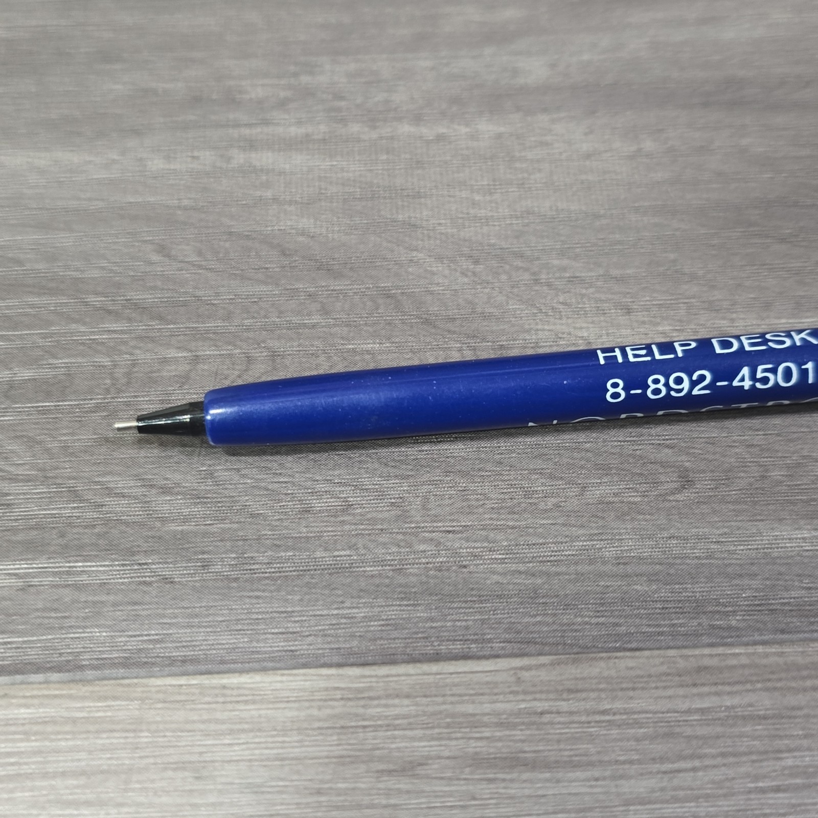 Vintage Nordstrom Mechanical Pencil Advertising Help Desk blue