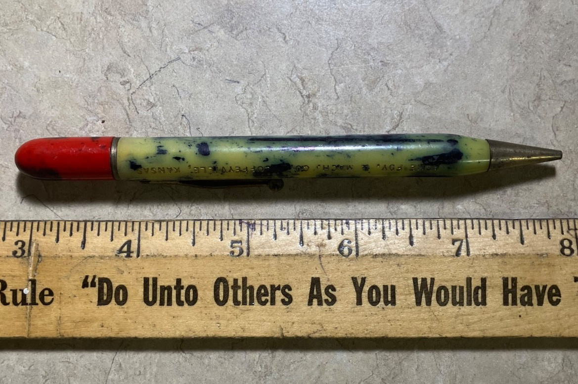 From estate-Mechanical pencil-Acme Fdy. & Mach. Co-Coffeeville, Kansas