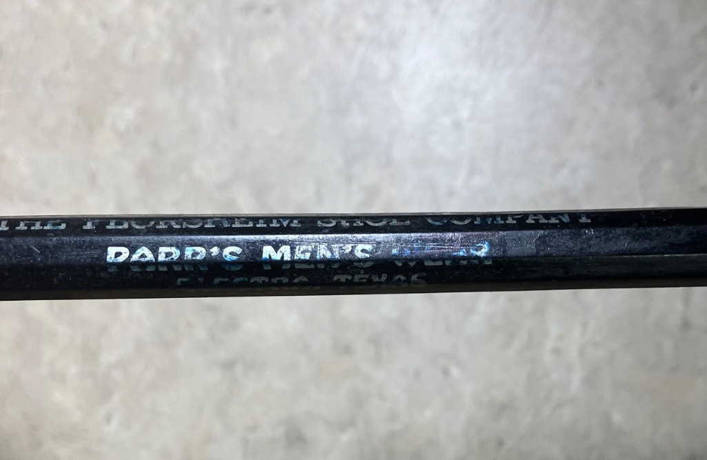 From estate-Mechanical pencil-Florsheim Shoes/Parrs Mens Wear/Electra, Texas