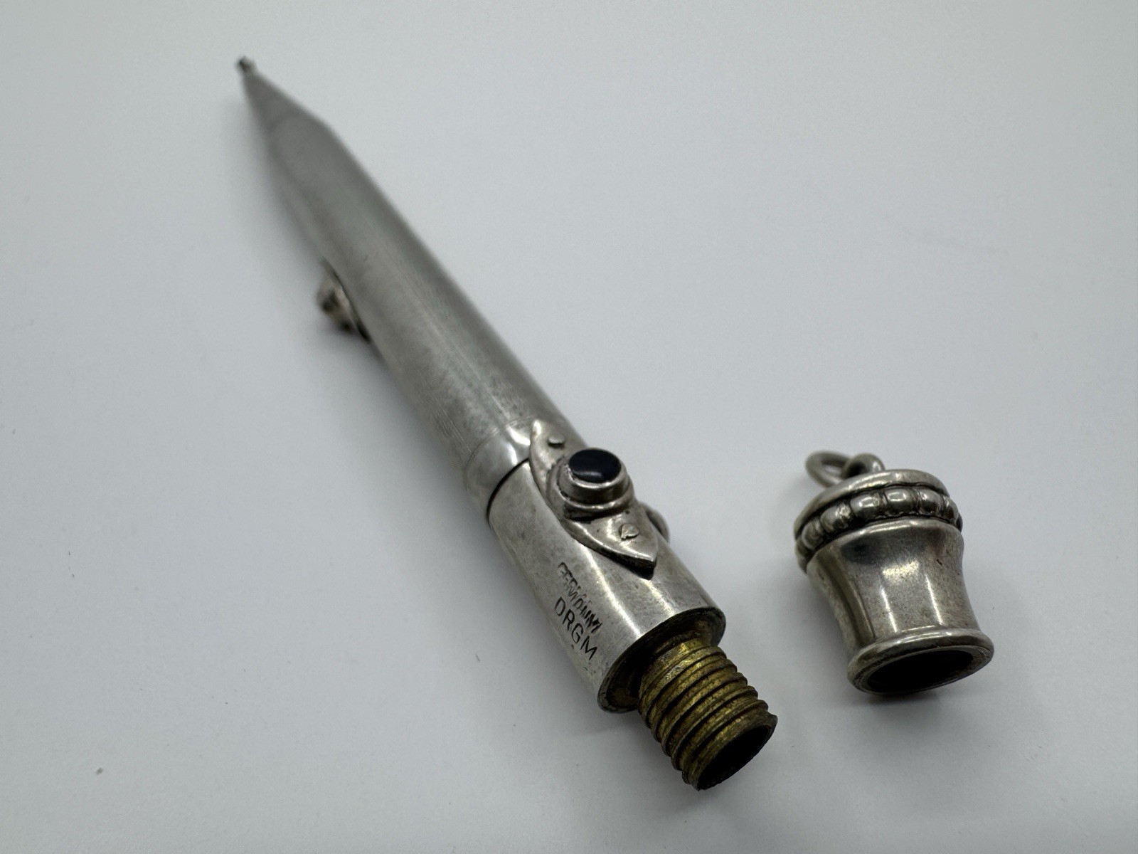 Rare German DRGM Art Deco Guliioché 4-Color Mechanical Pencil c. 1930s – Working