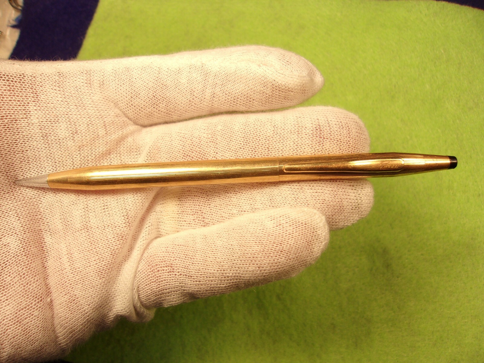 EXCELLENT OLDER VTG ROSE GOLD FILLED “CROSS” MECHANICAL PENCIL “WAM” MONOGRAM