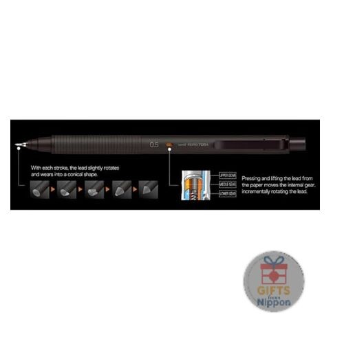 Mitsubishi Pencil Kurutoga Metal Mechanical Pencil 0.5mm Phantom Gray New