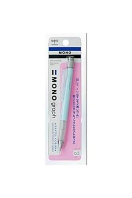 Mechanical Pencil, Monograph Pastel Color 1 Count (Pack of 1) Ice Blue Modern