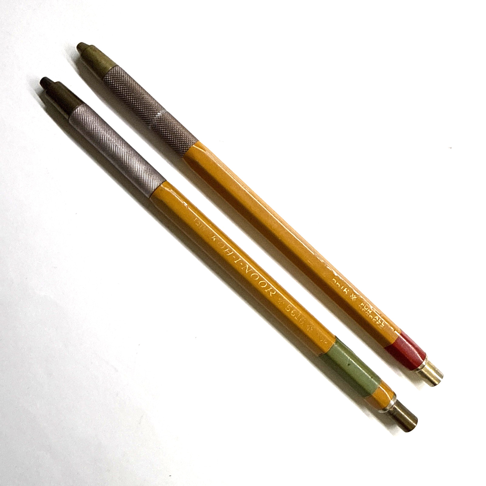 2 KOH-I-NOOR 5616 Lead Holders 17 Degrees Of Lead Made In Italy 1 has patent#