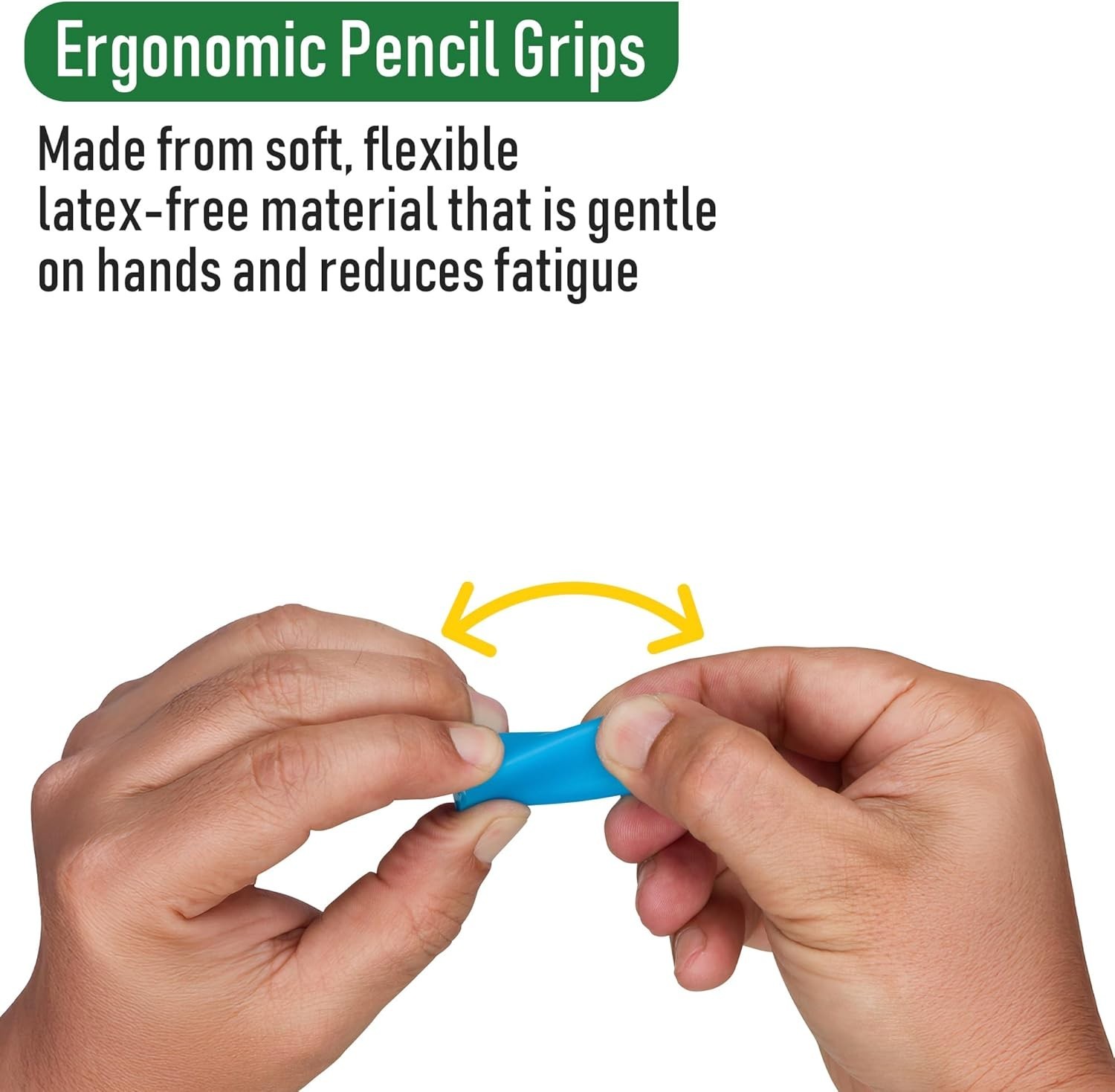 Ergonomic Triangle Pencil Grips, 200 Count