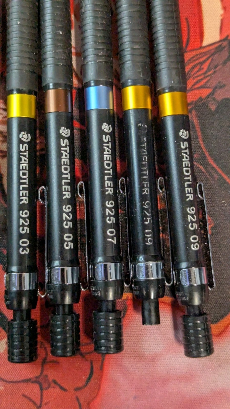 Lot Of 5 Staedtler Mechanical Pencil Set Model 925 03 05 07 09