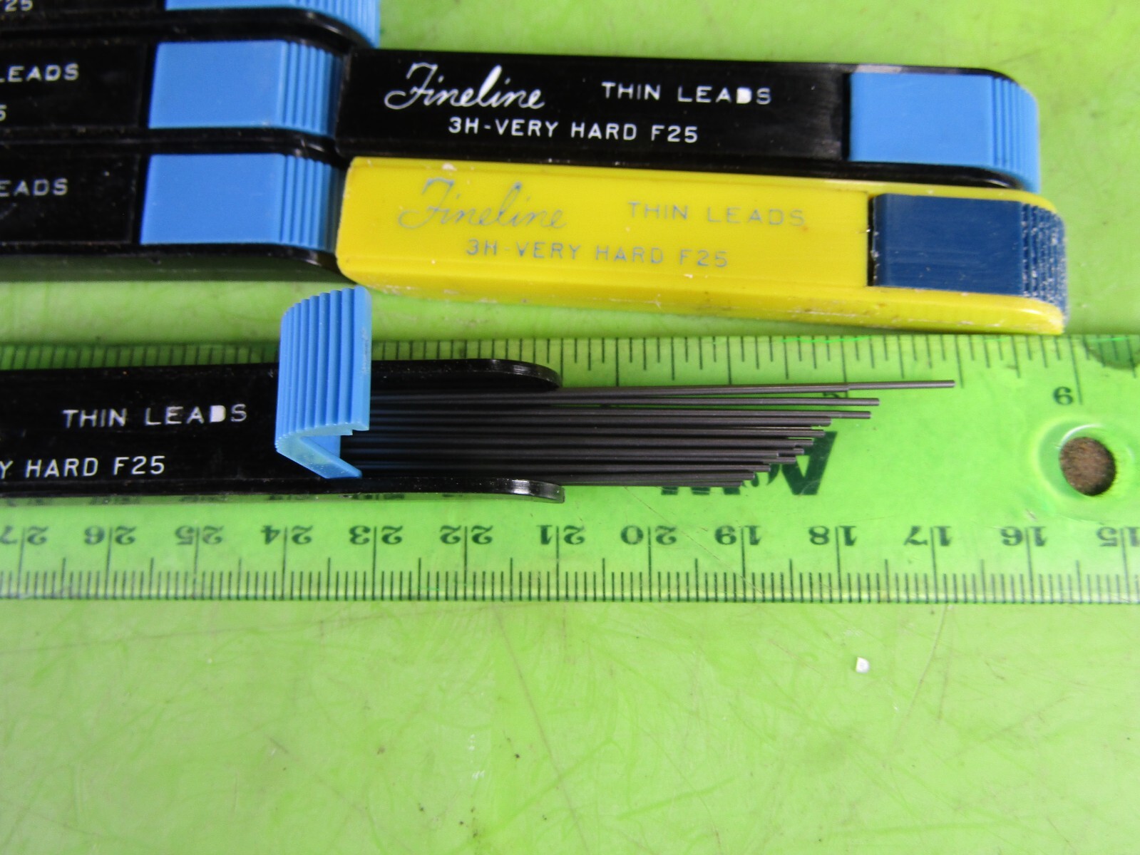 Fineline 3H Very Hard Thin F25 Mechanical Pencil Leads 7 Boxes of 20 ~ 140