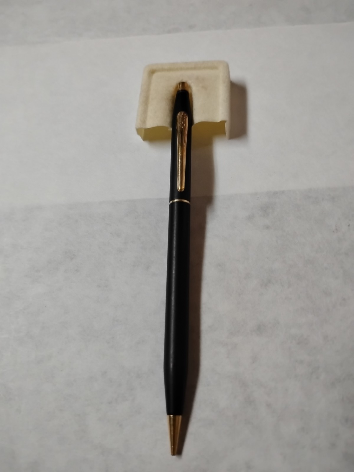 Vintage Cross Classic Century Black Matte Gold Trim Mechanical Pencil #F8