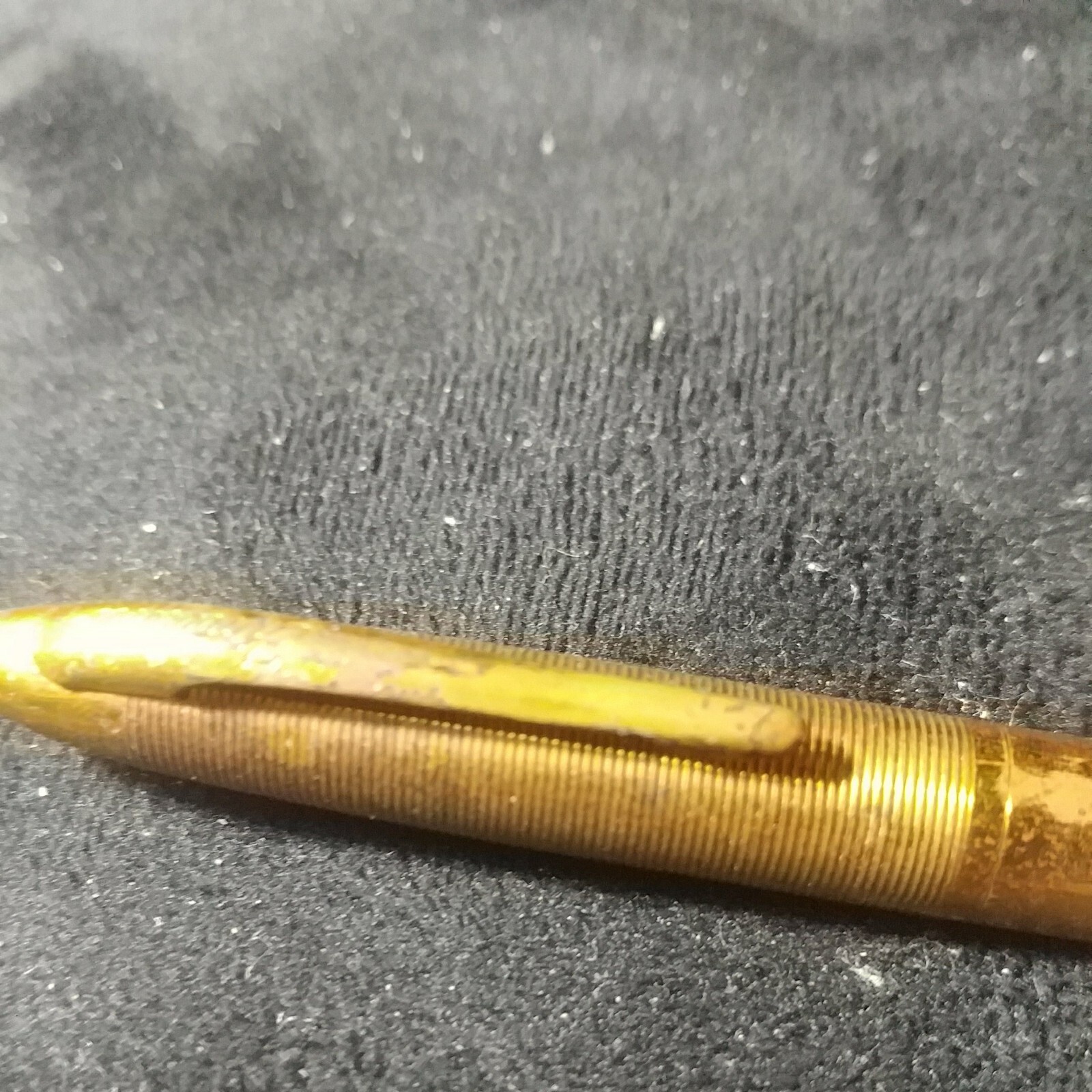 Vintage FineLine Sheaffer Mechanical Pencil White/Gold body-metal-as is