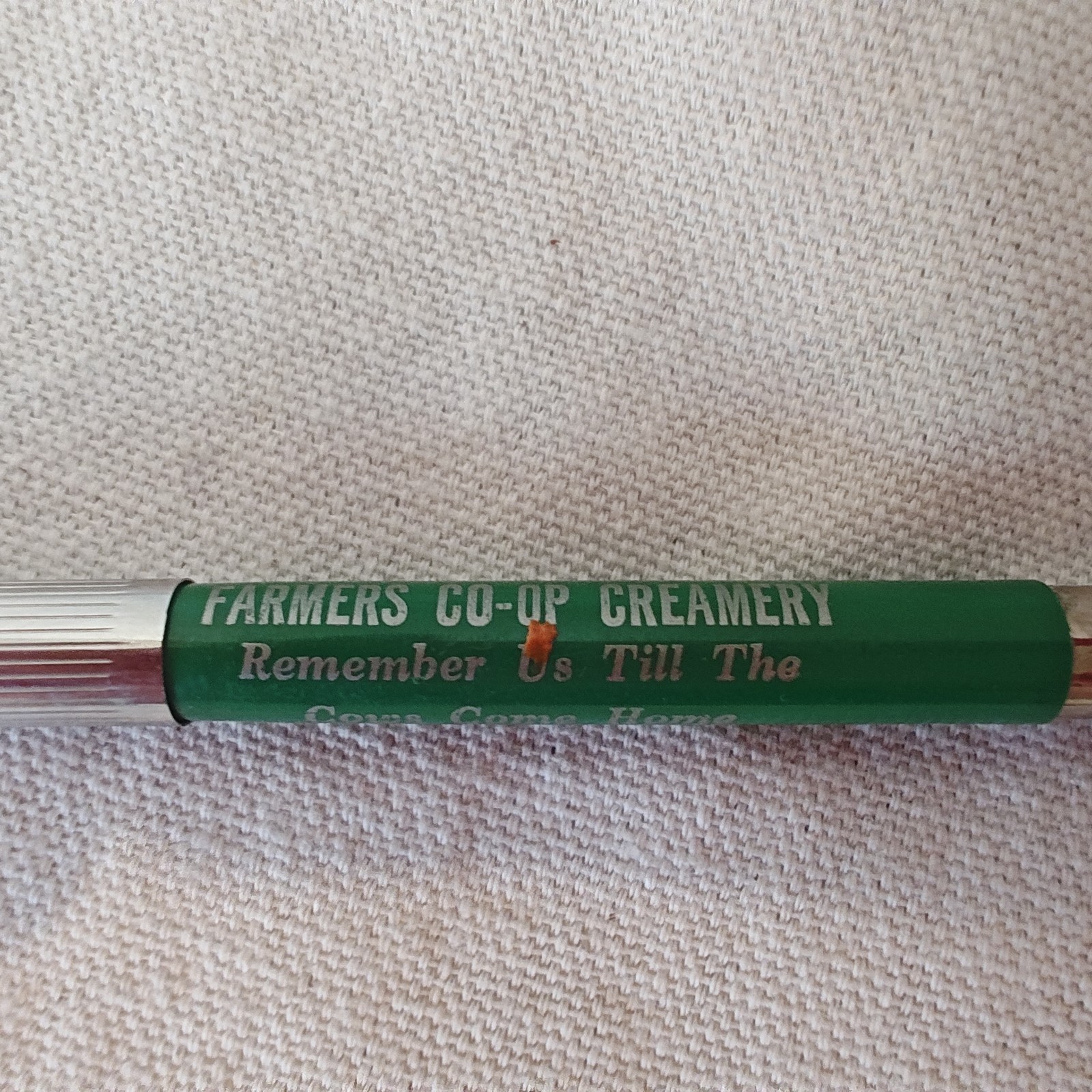 Vintage Vernon Mechanical Pencil ~ Farmers Co-op Creamery Manley, Ohio