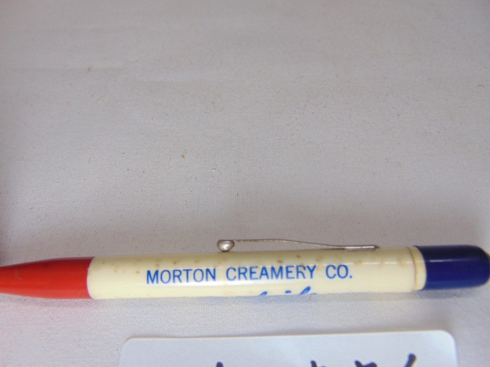 Advertising Mechanical Pencil Morton Creamery Brookside Butter Morton IL Vintage