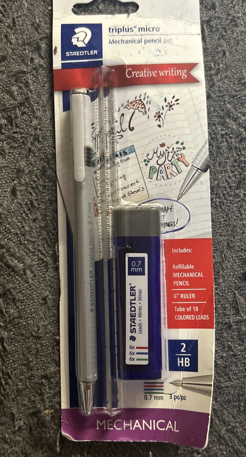 staedtler triplus micro mechanical pencil set 3 pc