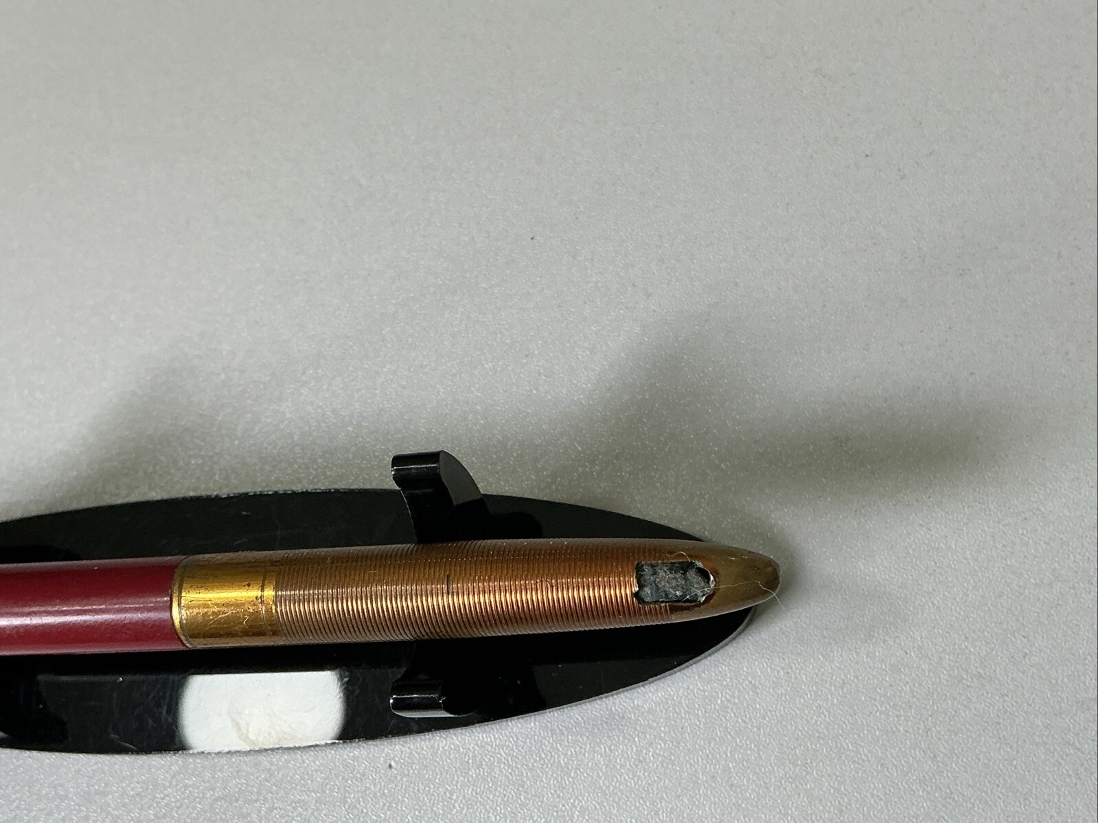 Vintage Sheaffer Fineline Division Mechanical Pencil – Red & Brass – A318