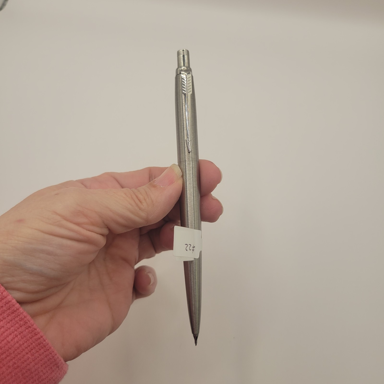 Vtg Parker Pencil Jotter Stainless Steel 0.5mm Pencil USA Eraser