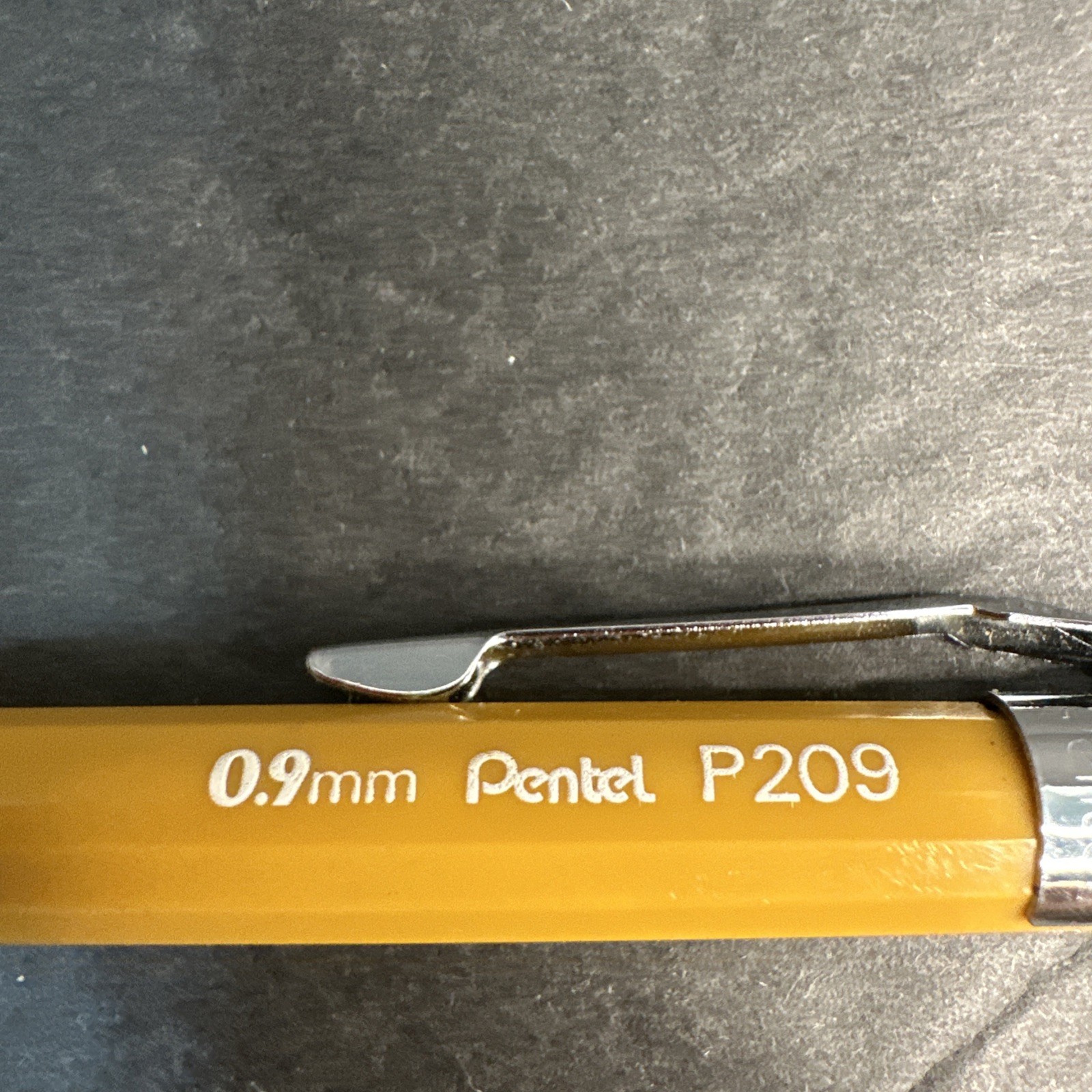 Vintage Pentel P209 Mechanical Drafting Pencil 0.9mm Mustard Yellow