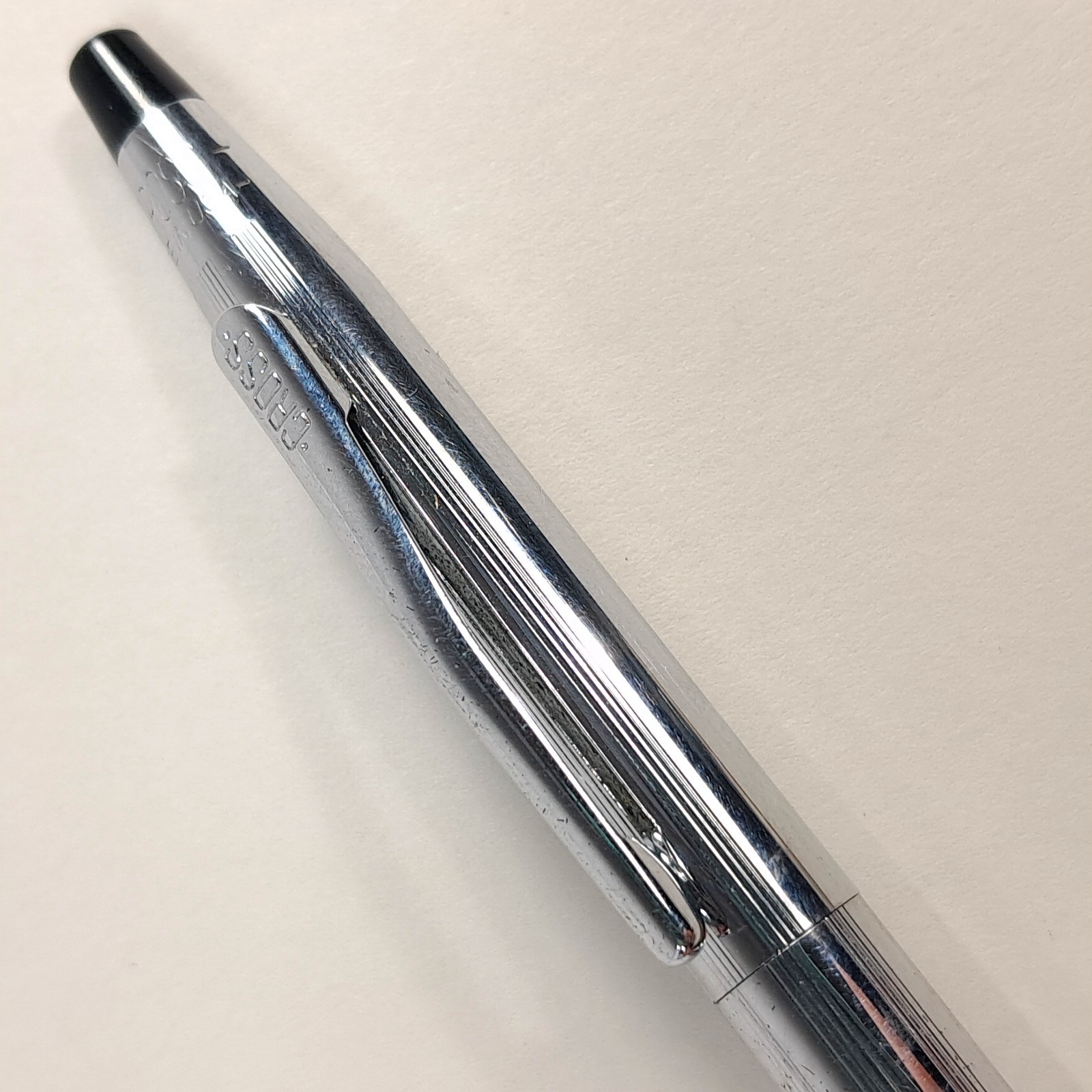 Vintage Cross Classic Century Lustrous Chrome Micro-Knurl Mechanical Pencil USA