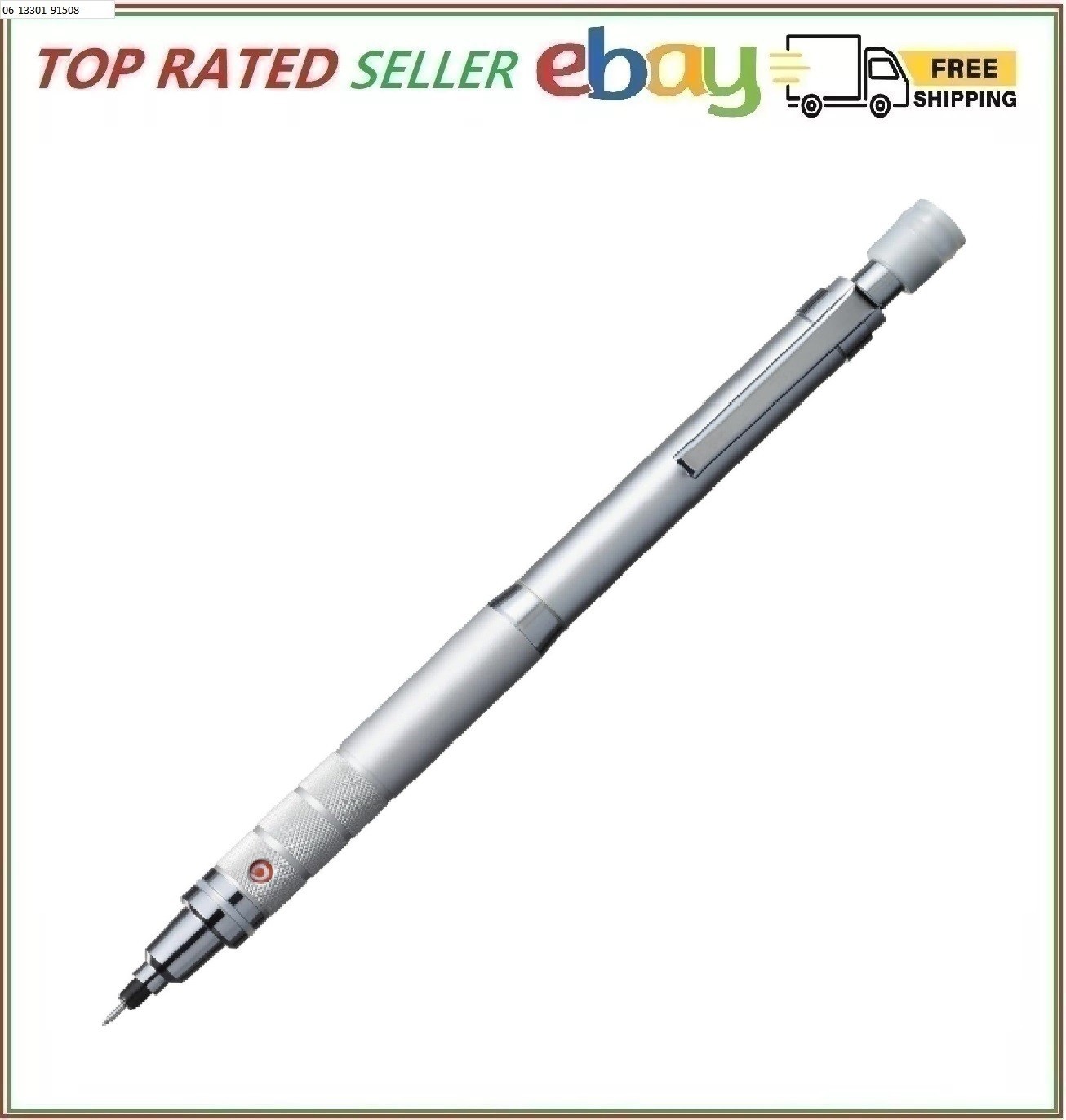 Uni Kuru Toga Roulette Mechanical Pencil Silver 0.5mm