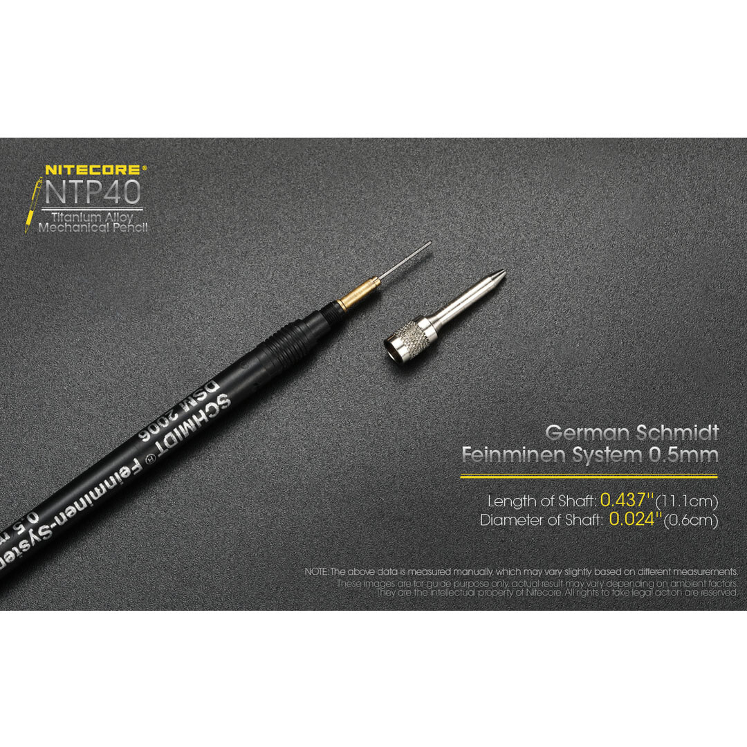 ~NEW~ Nitecore NTP40 Titanium Alloy Mechanical Pencil