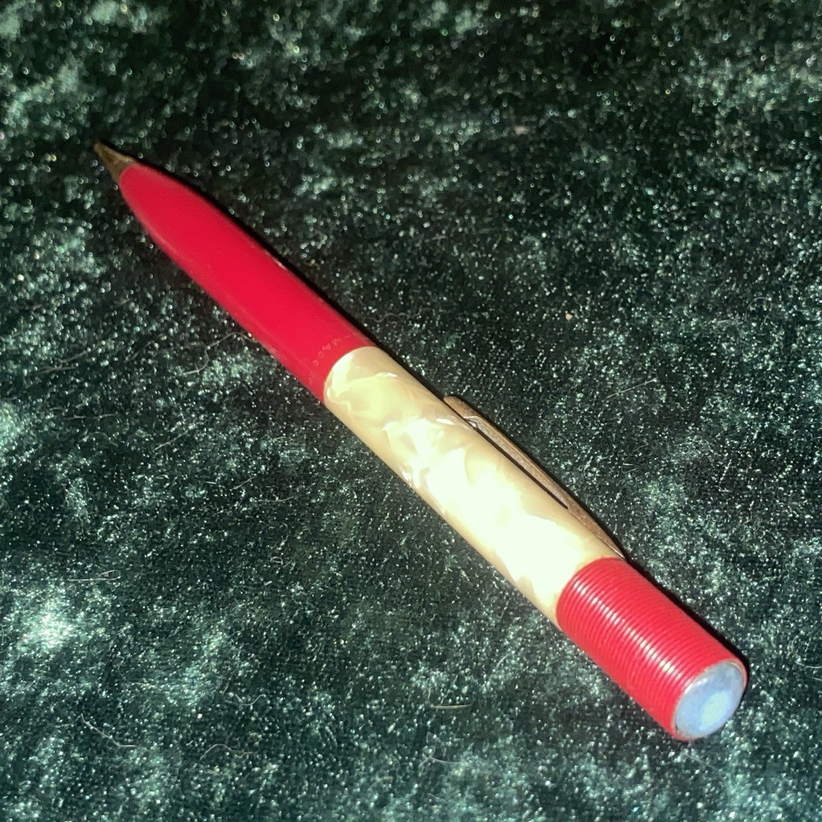 Vintage Maroon Red And Mother of Pearl Schaeffer’s Mechanical Pencil ✏️ Twist