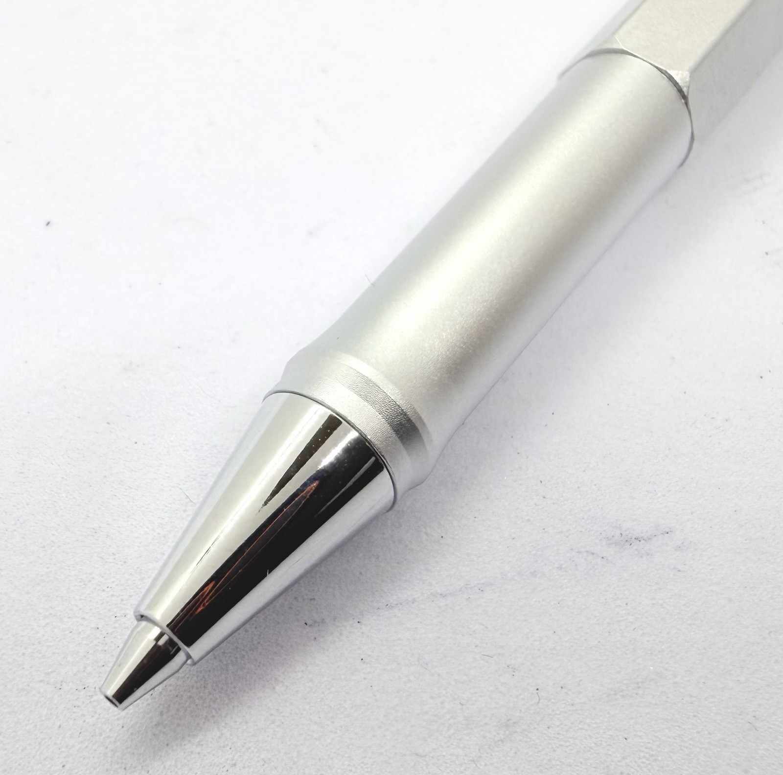 NOS Rotring newton Silver Mechanical Pencil 0.7 Double Push Retractable Germany