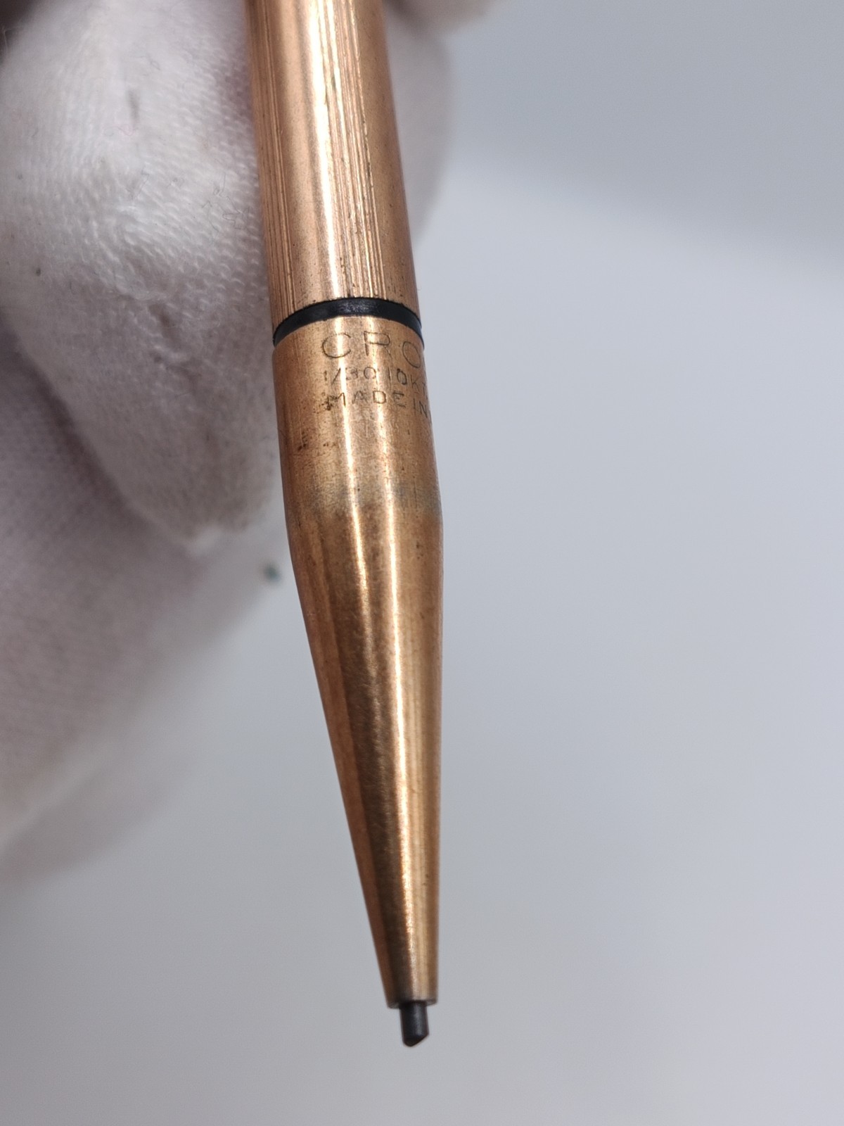 Vintage Cross 1/30 10KT Rolled Gold Plate Mini Mechanical Pencil Made in USA