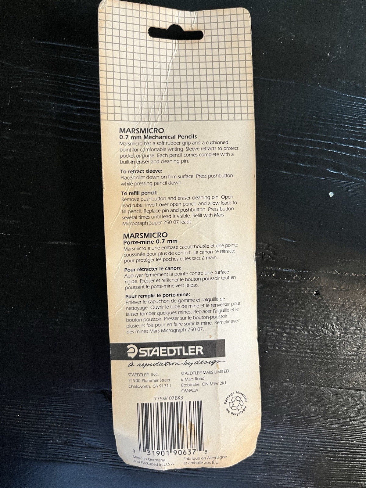 4 Staedtler 0.5 & 0.7 Mechanical Micro Pencils (1) 77210 (1) 772 15N (2) 775 07